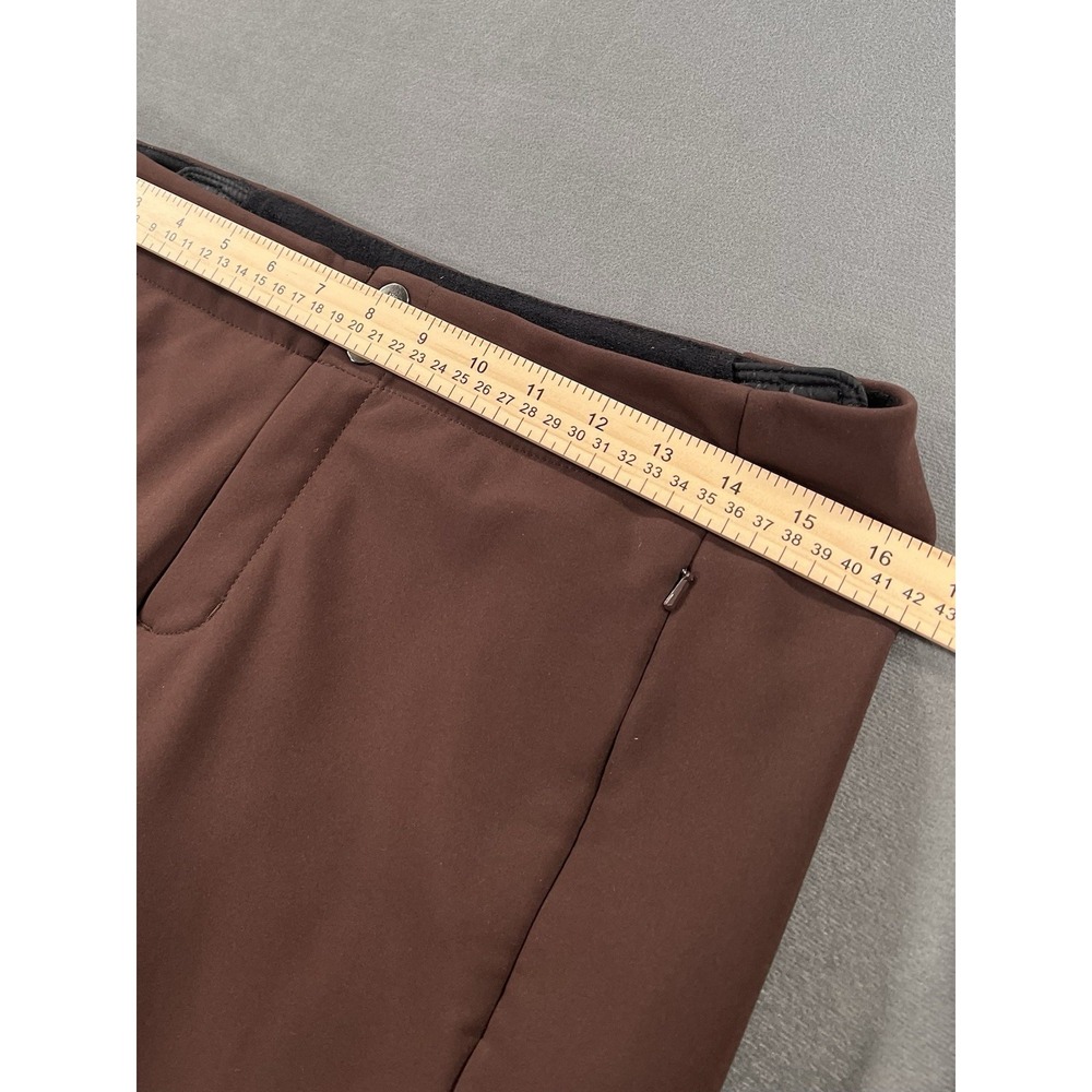 The North Face Women's Brown Softshell Snow Pants M Regular Bootcut Winter Ski - Picture 12 of 16